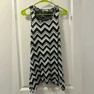 CATO GIRLS | Black & White Patterned Sleeveless Top | XL (16)
